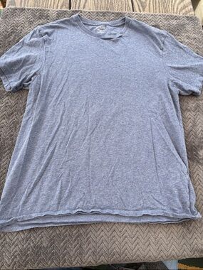 J. Crew Heathered Light Blue Crewneck Tee